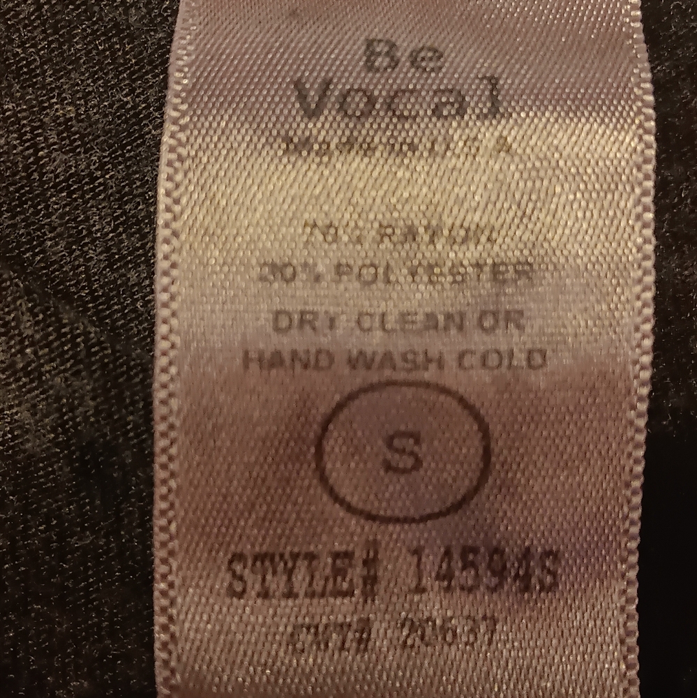 LAST ONE!! NEW. Vocal Black and Red Graphic Embellished Short Sleeve Tee - Picture 6 of 6